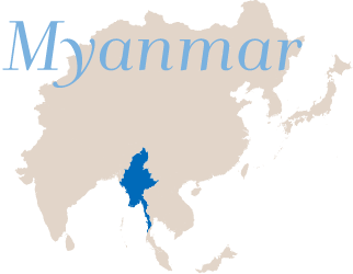 ミャンマーの地図
