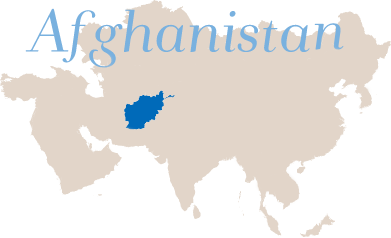アフガニスタンの地図