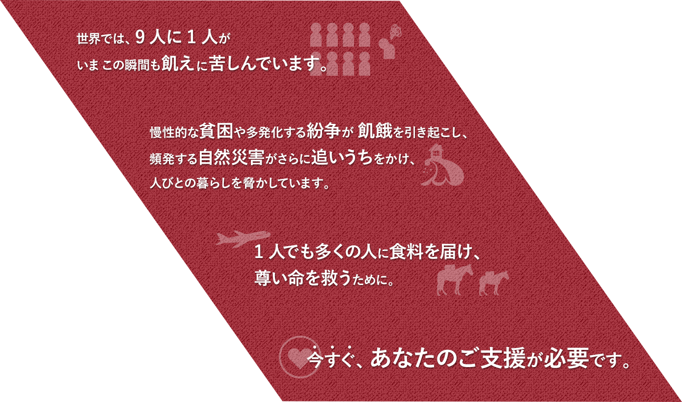 今すぐ、あなたのご支援が必要です。